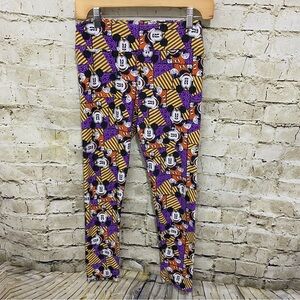 LuLaRoe Mickey Mouse Purple Yellow Disney Leggings